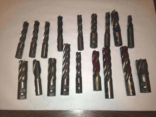 18 END MILL CUTTERS  PUTNAM  AND OTHERS