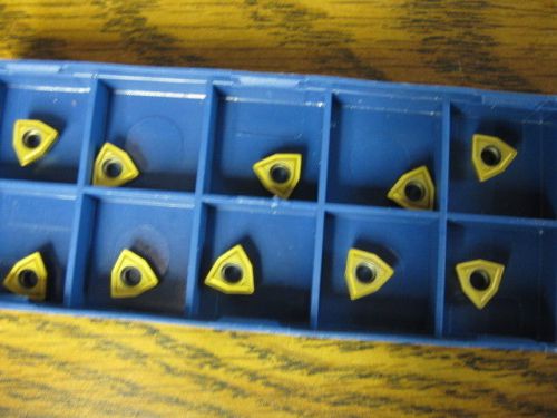 Lot of 10 NEW BK8425 WOEX Indexable Drill inserts 0.2500