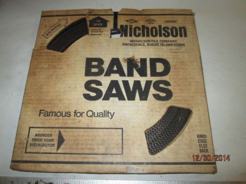 Machinist tools lathe mill nickelson bandsaw blade in box for sale