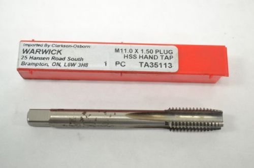 New warwick ta35113 m11x1.50 plug coarse hss hand tap 11mm b248109 for sale
