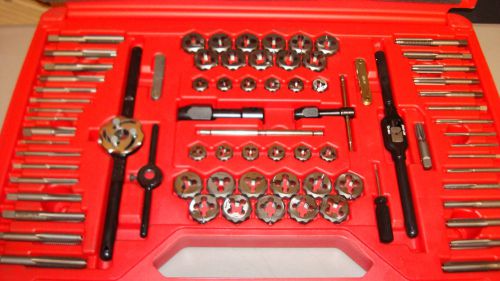 Snap-on tdtdm500a 76 pc sae &amp; metric tap &amp; die set in case for sale