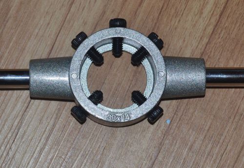 Die stock handle wrench holder 5-screw round die holder  1-1/2&#034; od  = us seller= for sale