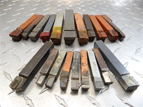 Big lot of 20 carbide tipped tool bits 3/8&#034; to 3/4&#034; u.s.a for sale