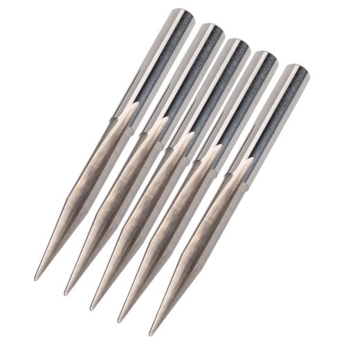 5x Carbide Engraving Bits 20 Degree 4mm Shank 0.4mm Blade CNC Sharp Router