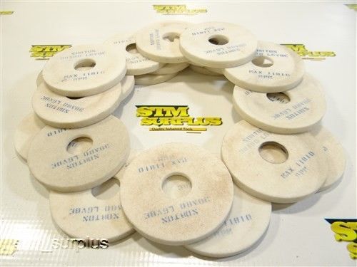NEW!!! LOT OF 23 NORTON GRINDING WHEELS 2-3/4&#034; WITH 3/4&#034; BORE 38A80-L6VBE