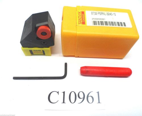 New sandvik coromant lathe tool hoder bt32-psrnl-3240-15 2n0244331 lot c10961 for sale