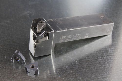 Snap tap indexable threading lathe tool holder cer 150 6-270 inserts 7/8&#034; shank for sale