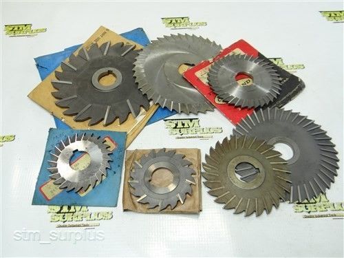 NICE LOT OF 6 HSS MILLING CUTTER 3&#034; TO 6&#034; CLEVELAND