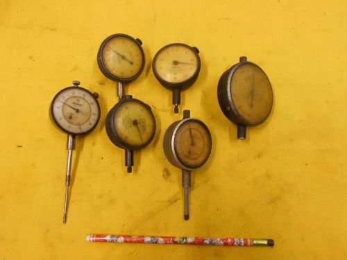 Dial indicator lot machinist gages federal teclock &amp; mitutoyo for sale