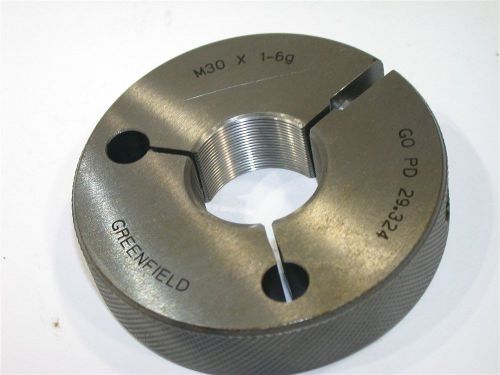 Greenfield go thread ring gage m30x1-6g for sale