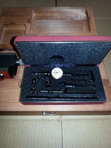 657bz magnetic base 711fsaz indicator with body clamp in wood case starrett for sale