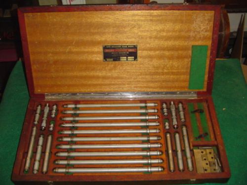 Devlieg Spiramatic Jig Mil Lufkin  End Measuring Gage Rods 1&#034;-12&#034; from 1955