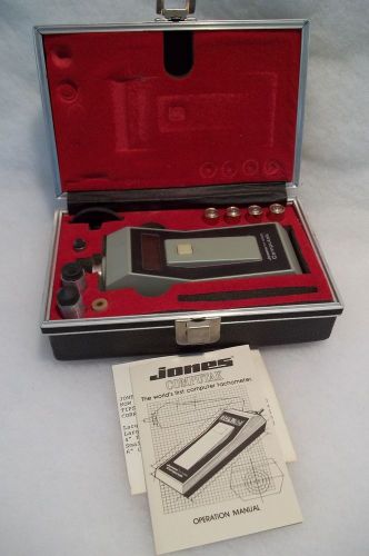 Jones CT-2000 Computak Tachometer Complete with Manual Case Parts