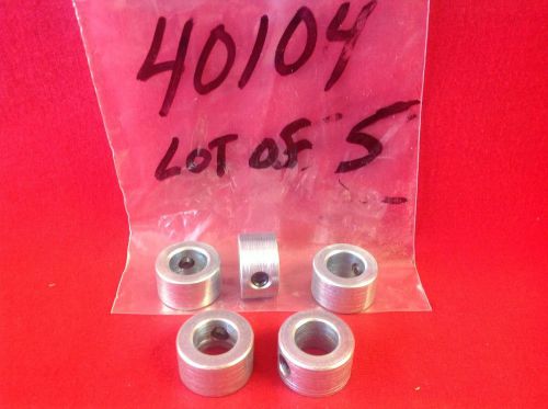 NOS Jergens 40104 Steel Shaft Collars 7/8” OD, 1/2&#034; ID Lot of 5 USA MADE