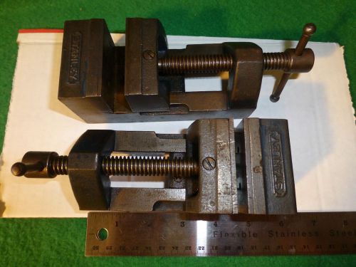 STANLEY,  2 1/4 INCH DRILL PRESS VISES, LOT OF 2