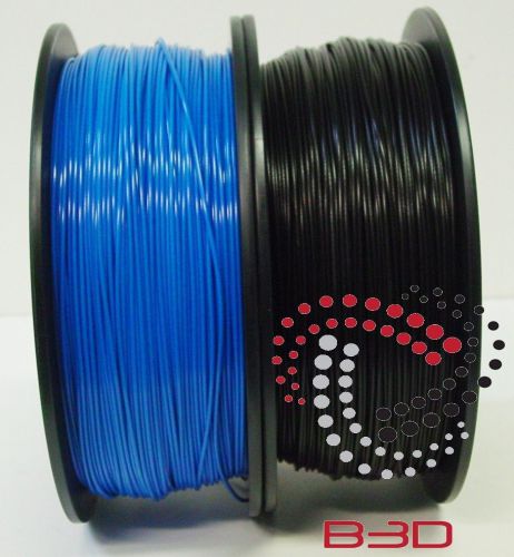 1.75 mm Filament 4 3D Printer. PLA BLACK &amp; BLUE 4 Repraper, Reprap, MakerBot
