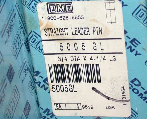 Brand new dme straight leader pin 5005gl 3/4&#034; diameter x 4-1/4&#034; long for sale