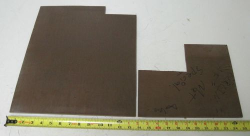 2 Pieces Delrin AF Sheet 1/4&#034; 13&#034; x 13&#034; &amp; 11&#034; x 6&#034; Plastic Acetal / PTFE Blend