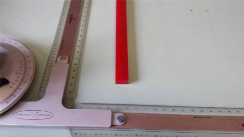 3/8&#034; x 11/16&#034; X 19&#034;  URETHANE / POLYURETHANE 95 A RED SHEET P/N 10915