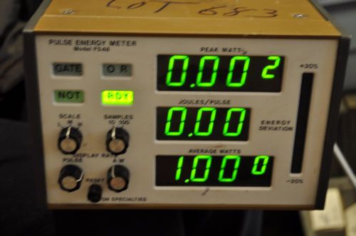 RARE Pulse Energy Meter # FS48  Laser Power Vacuum Pressure  Fulton Specialties