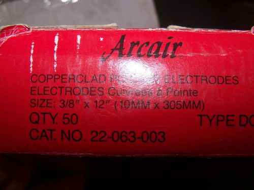 New arcair 22-063-003, dc electrode,copperclad,3/8x12,pk 44 for sale