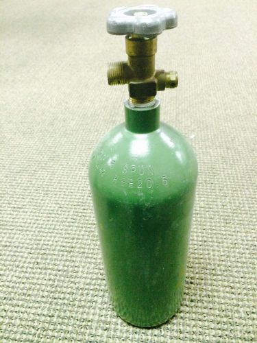 20 cf oxygen o2 welding cylinder tank bottle un hydro test date 2007*+ cga 540 for sale