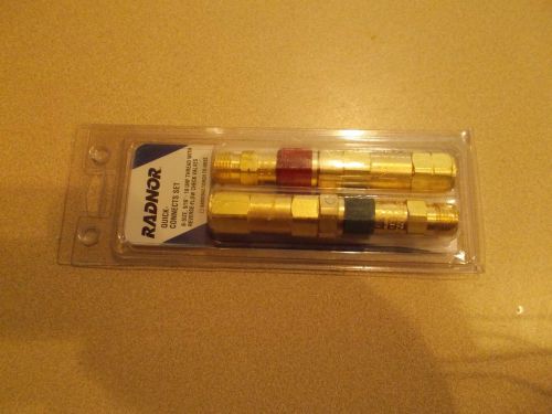 New radnor regulator to hose quick connects set qdb30 b-size 64003943 victor for sale