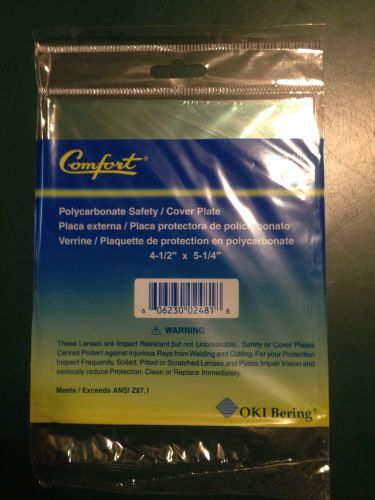 Miller hobart jackson lincoln 5-1/4&#034; x 4-1/2&#034; polycarbonate safety plate qty 5 for sale