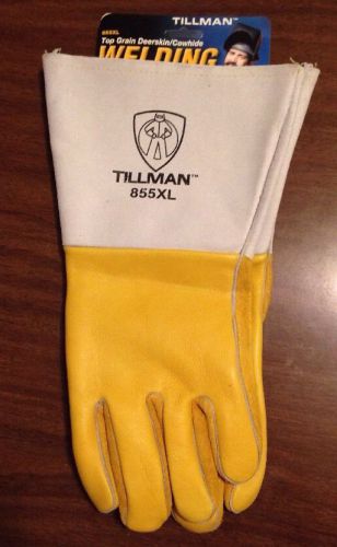 Tillman 855 Super Premium Heavyweight Deerskin/Cowhide Welding Gloves, X-Large