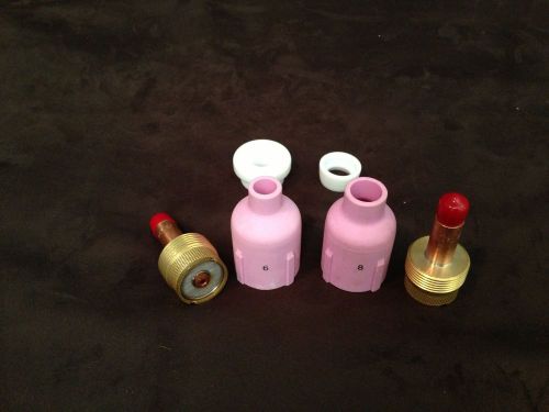 Anchor Brand W17 W26 Gas lens kit 1 1/8, 1 3/32, 1#8 cup, 1#6 cup, insulators
