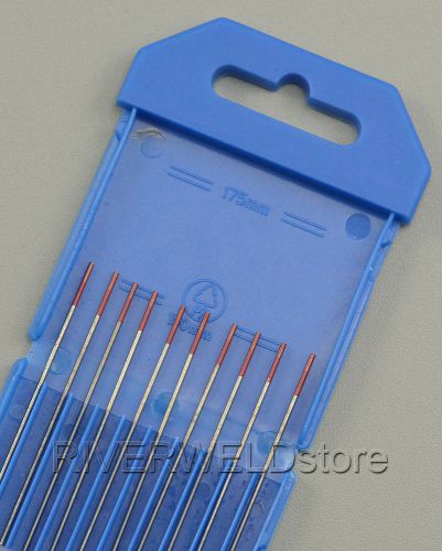 2% thoriated wt20 red tig welding tungsten electrode .040&#034;x 6&#034;(1.0mmx150mm),10pk for sale