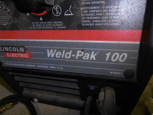 Wire Feed Welder Lincoln Electric Weld-Pak 100.