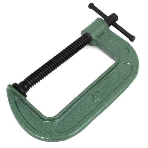 Woodworking carpentry 4&#034; capacity metal threaded spindle fixing g clamp tool for sale