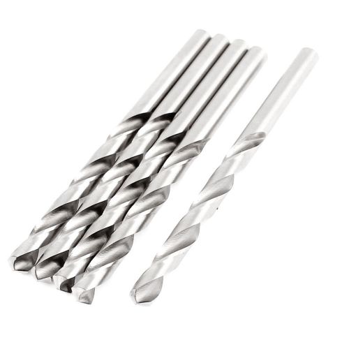 5 pieces hss high speed steel 5.3mm diameter tip straight shank twist drill bits for sale