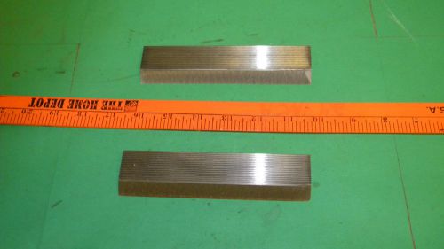 Used Superior Wood Systems 6&#034; x 1 7/16&#034; x 5/16 Corrugated planer knife set of 2