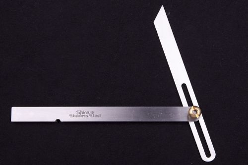 Shinwa japanese 7&#034; stainless steel sliding t bevel gauge for sale