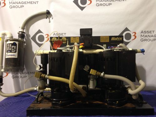 Matrx dual vacuum pump maximizer 1000-2p w/ ram amalgam separator for sale