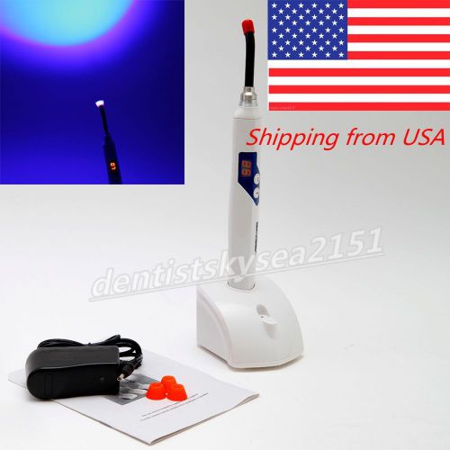 Dental LED Curing Light Lamp Wireless Light Curing Unit USA Shipping 1400 mw/cm2