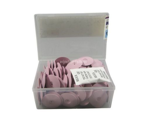 5 Boxes Dental Lab Polishing Wheels Burs Silicone Polishers Disk Rubber Pink