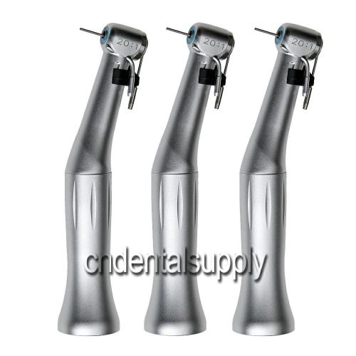3x Dental Implant Reduction 20:1 Low Speed Contra Angle Handpiece Push Button