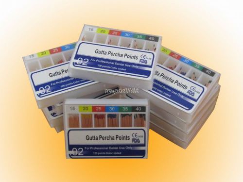 50Boxes Brand New Gutta Percha Points Dental Use CE FDA Random Sizes