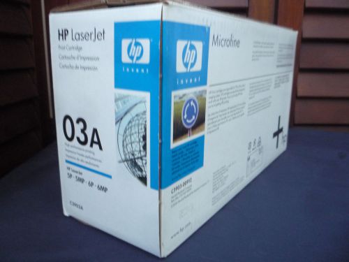 HP OEM SEALED HP LASERJET PRINTCARTRIDGE 03A (C3903A) FOR HP- 5 P, 5MP, 6P, 6MP