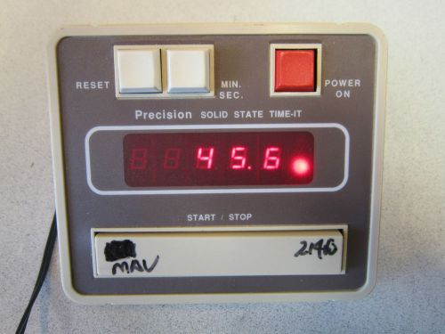 Precision Solid State Time-It SN 10AY-8 9V; 7.5W; .82A; 60Hz Powers On LOOK HERE