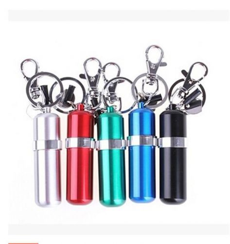1 PC Durable Portable Stainless Steel Alcohol Burner Lamp With Keychain Keyring