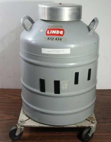 Linde union carbide lr-30 liquid nitrogen cryogenic cryo tank dewar + canisters for sale