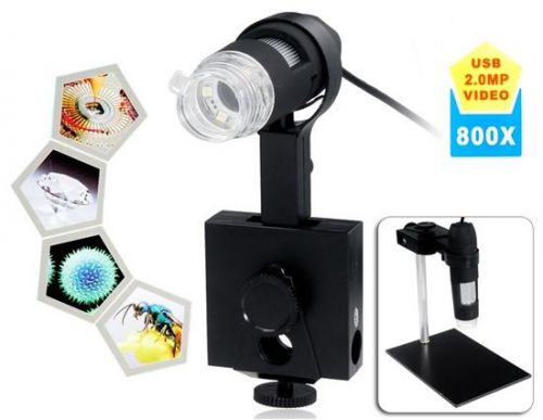 800X Optical Electronic 2.0MP USB Digital Microscope with Stand