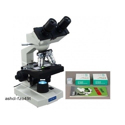 Microscope bivision  8 magnification levels 2 stages variable lighting accessor. for sale
