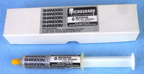 Shannon microsharp diamond compound 6 micron, 10 grams wt for sale