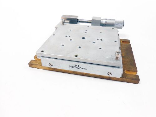 Pi physik instrumente linear translation x-stage with 20mm travel 4&#034;x4&#034; for sale