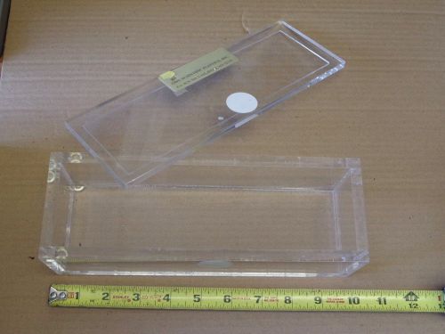 Owl Scientific Plastics Beta shield box rectangular 9.75&#034; x 3.5&#034; x 3&#034; 3/8&#034; walls